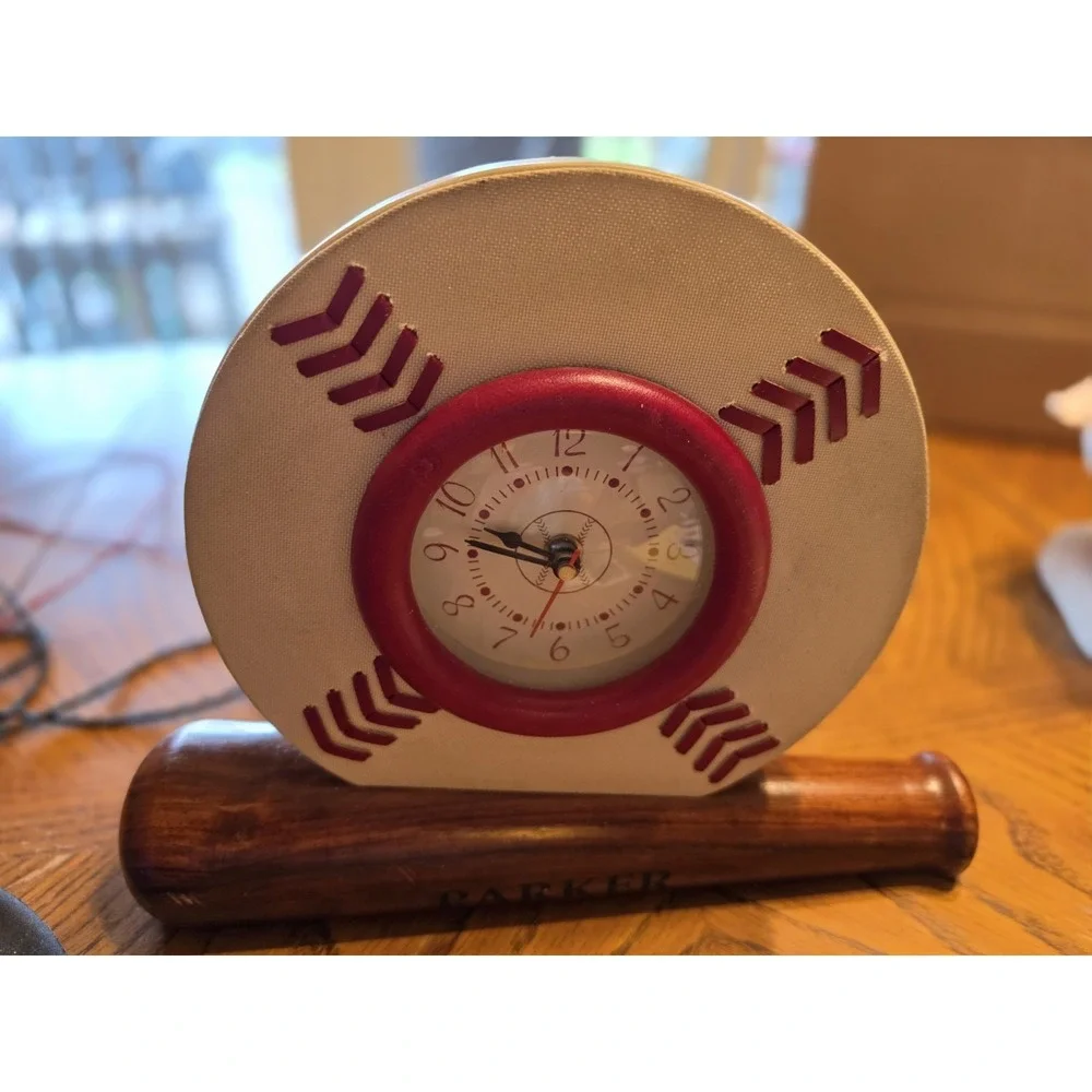 Clock personalized baseball